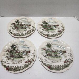 Johnson Bros “The Road Home” Set Of Four Bread Plates